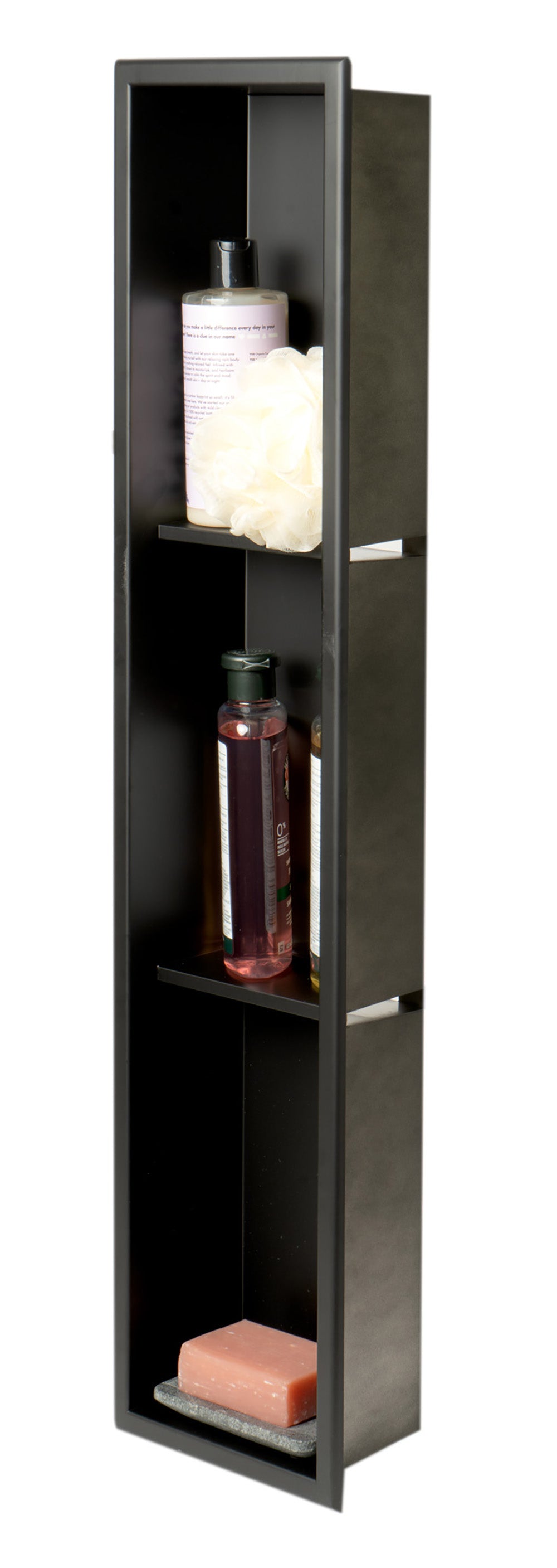 ALFI brand ABNC0836 8" x 36"  Vertical Triple Shelf Bath Shower Niche