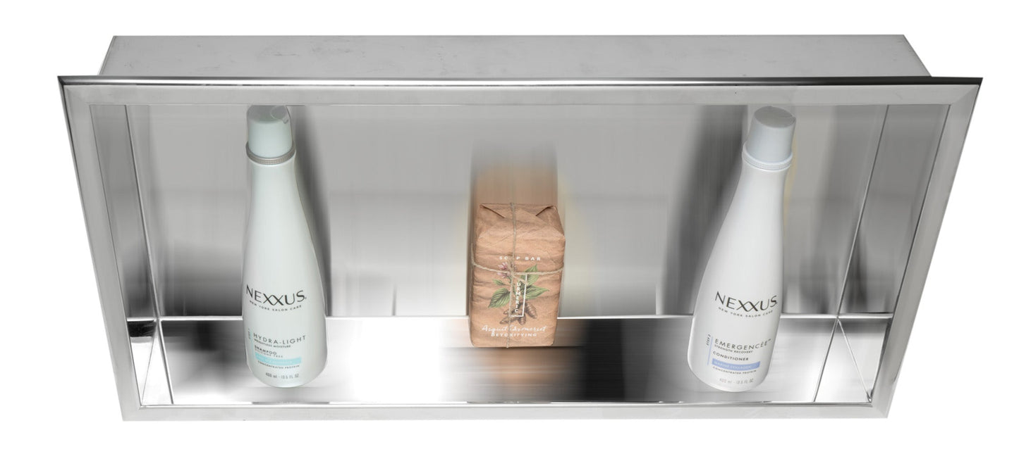 ALFI brand ABN2412 24 x 12  Horizontal Single Shelf Bath Shower Niche