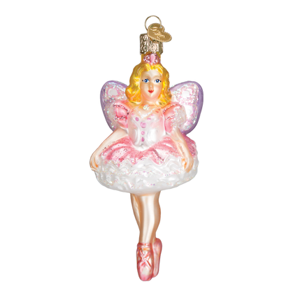 Sugar Plum Fairy Glass Ornament