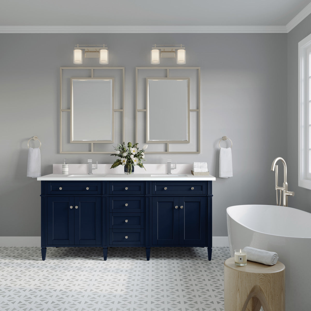 Brittany 72" Double Vanity Cabinet