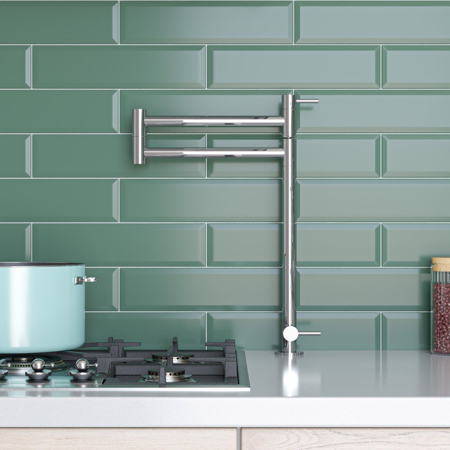ALFI brand AB5018 Retractable Pot Filler Faucet