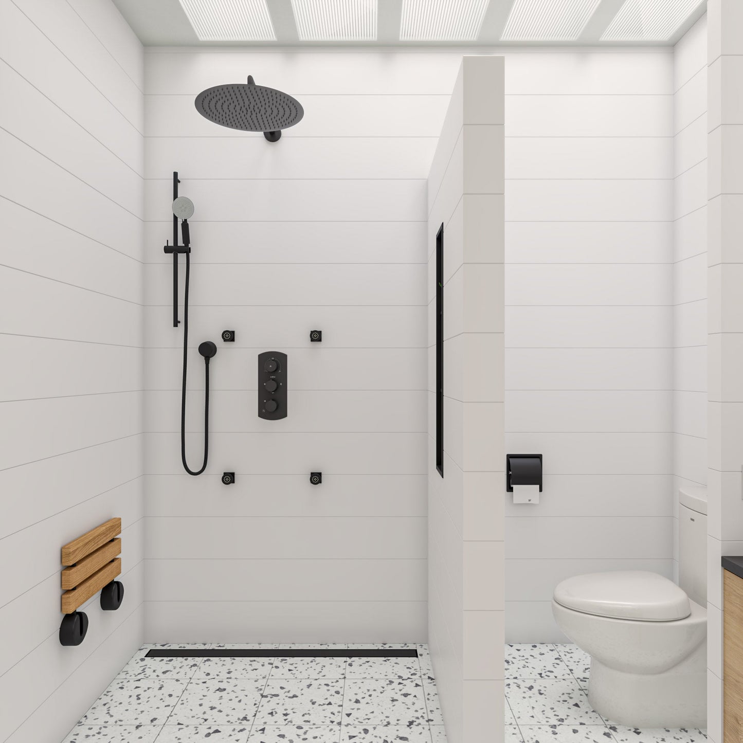ALFI brand ABTPC77 Stainless Steel Recessed Toilet Paper Holder with Cover
