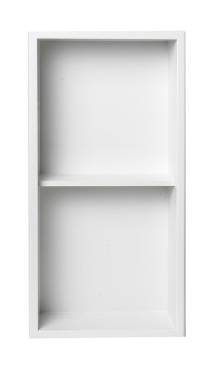 ALFI brand ABNC1224 12 x 24  Vertical Double Shelf Bath Shower Niche