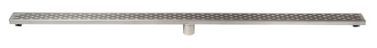 ALFI brand ABLD59C Linear Shower Drain with Groove Holes