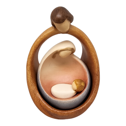 Modern Style Holy Family - Nesting Nativity - Color - 4.5 Inch