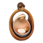 Modern Style Holy Family - Nesting Nativity - Color - 4.5 Inch