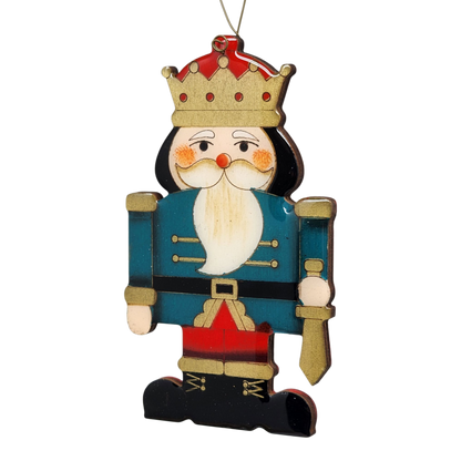 Regal Wooden Nutcracker - Blue