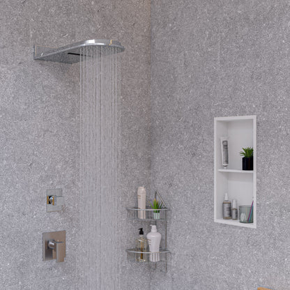 ALFI brand AB9209 Modern Square 3 Way Shower Diverter
