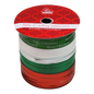 1/8 Inch Curling Ribbon - 4 Colors - 17.5 Feet Each - Red/Green/White/Merry Christmas