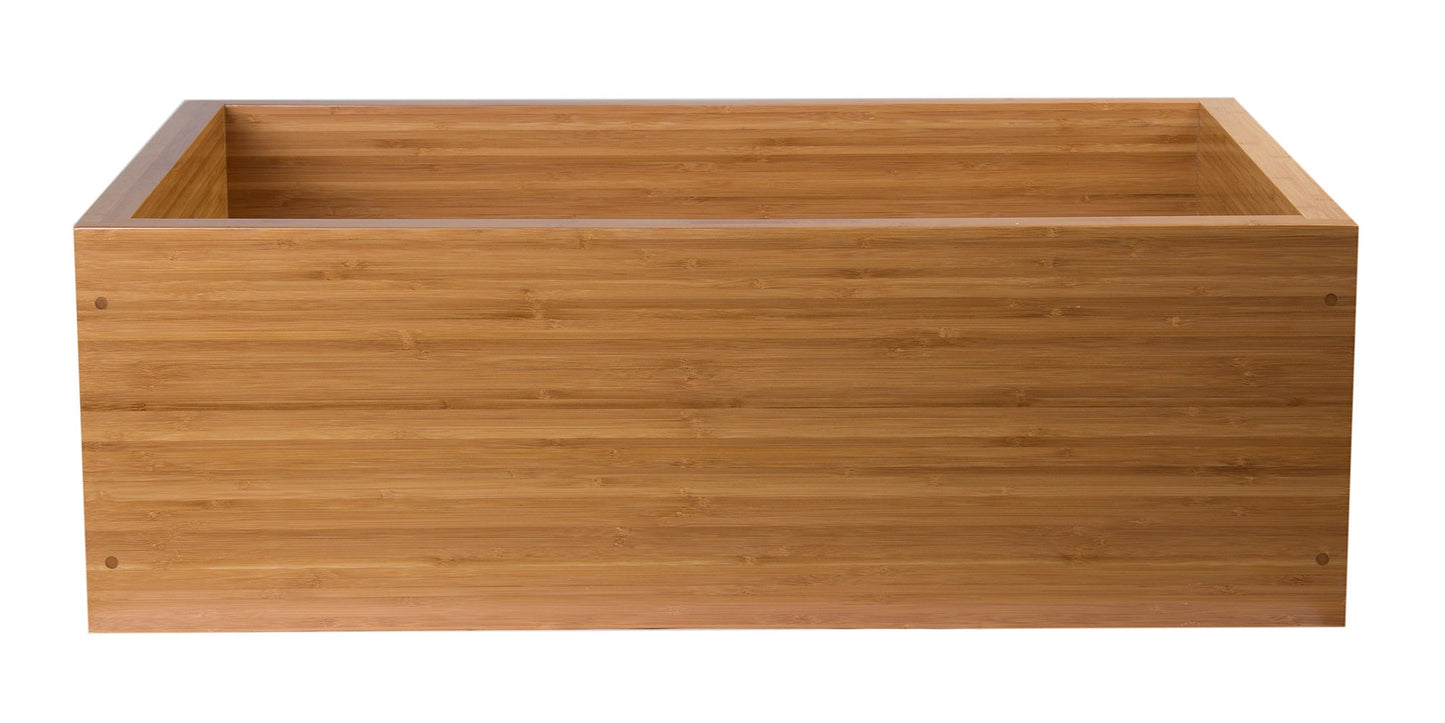 ALFI brand  AB3021 30" Single Bowl Bamboo Kitchen Farm Sink