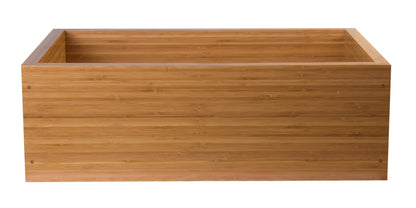 ALFI brand  AB3021 30" Single Bowl Bamboo Kitchen Farm Sink