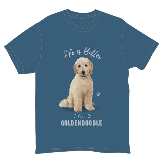 Life is Better with a Goldendoodle T-Shirt -