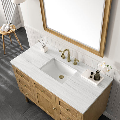 Laurent 48" Single Vanity Cabinet, Light Natural Oak