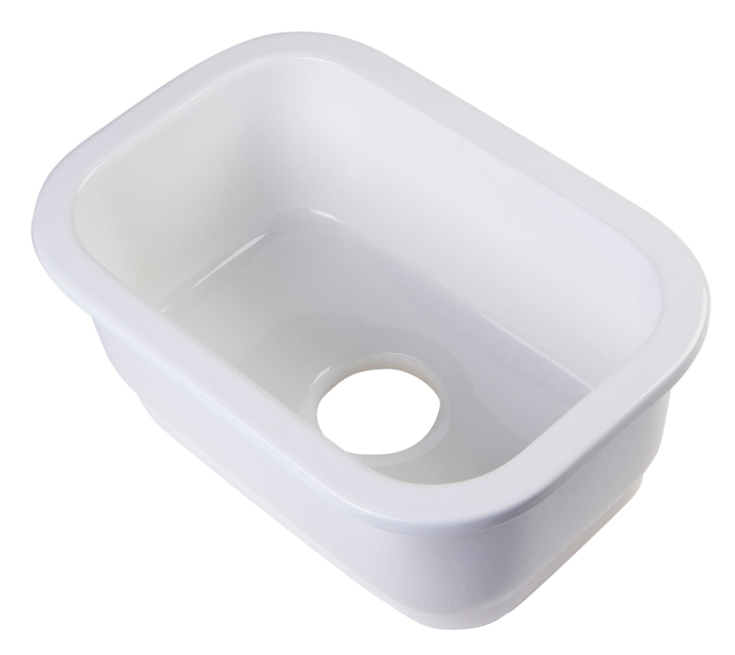 ALFI brand  AB1218 Small Rectangular Fireclay Undermount or Drop In Prep / Bar Sink