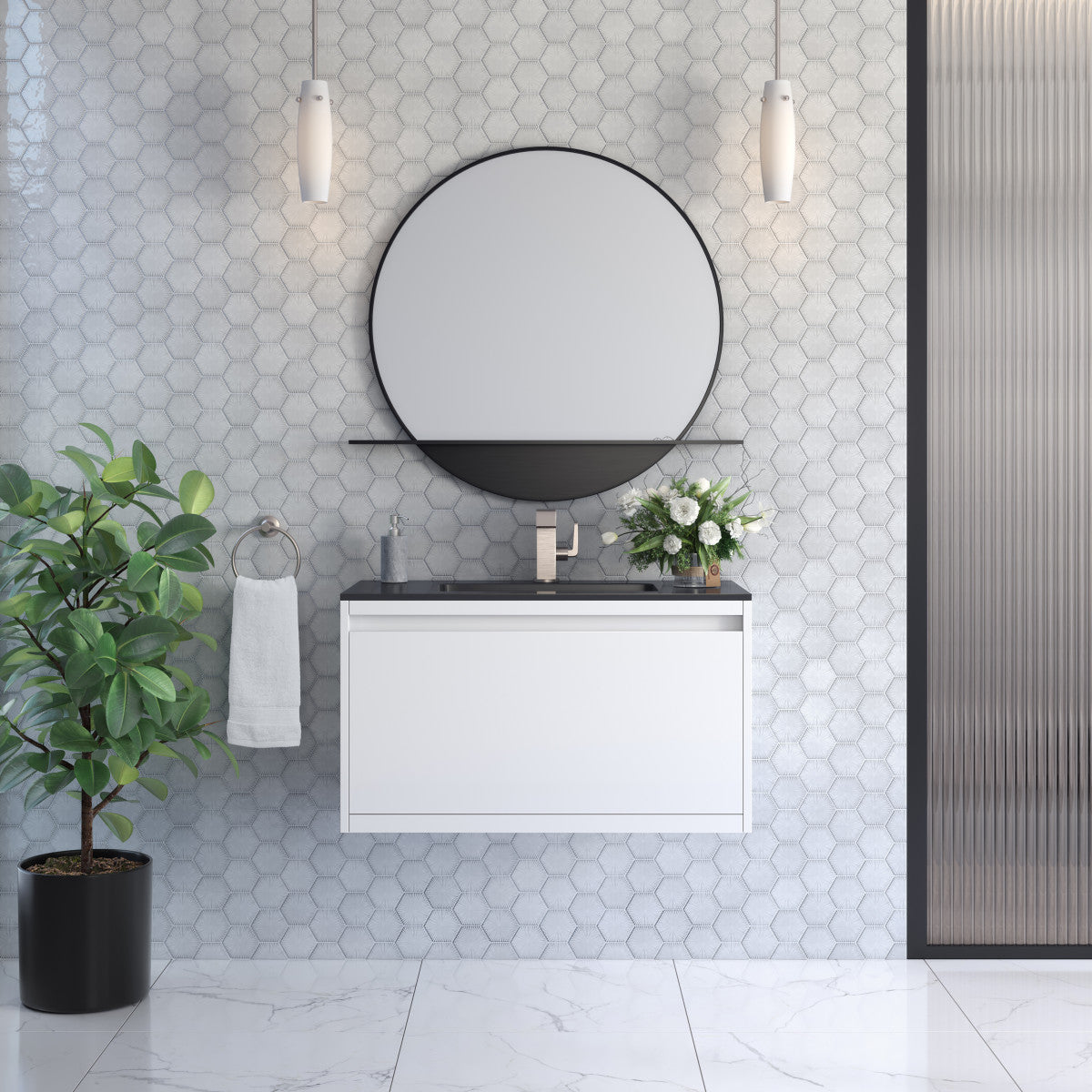 Mantova 35.4" Single Vanity Cabinet