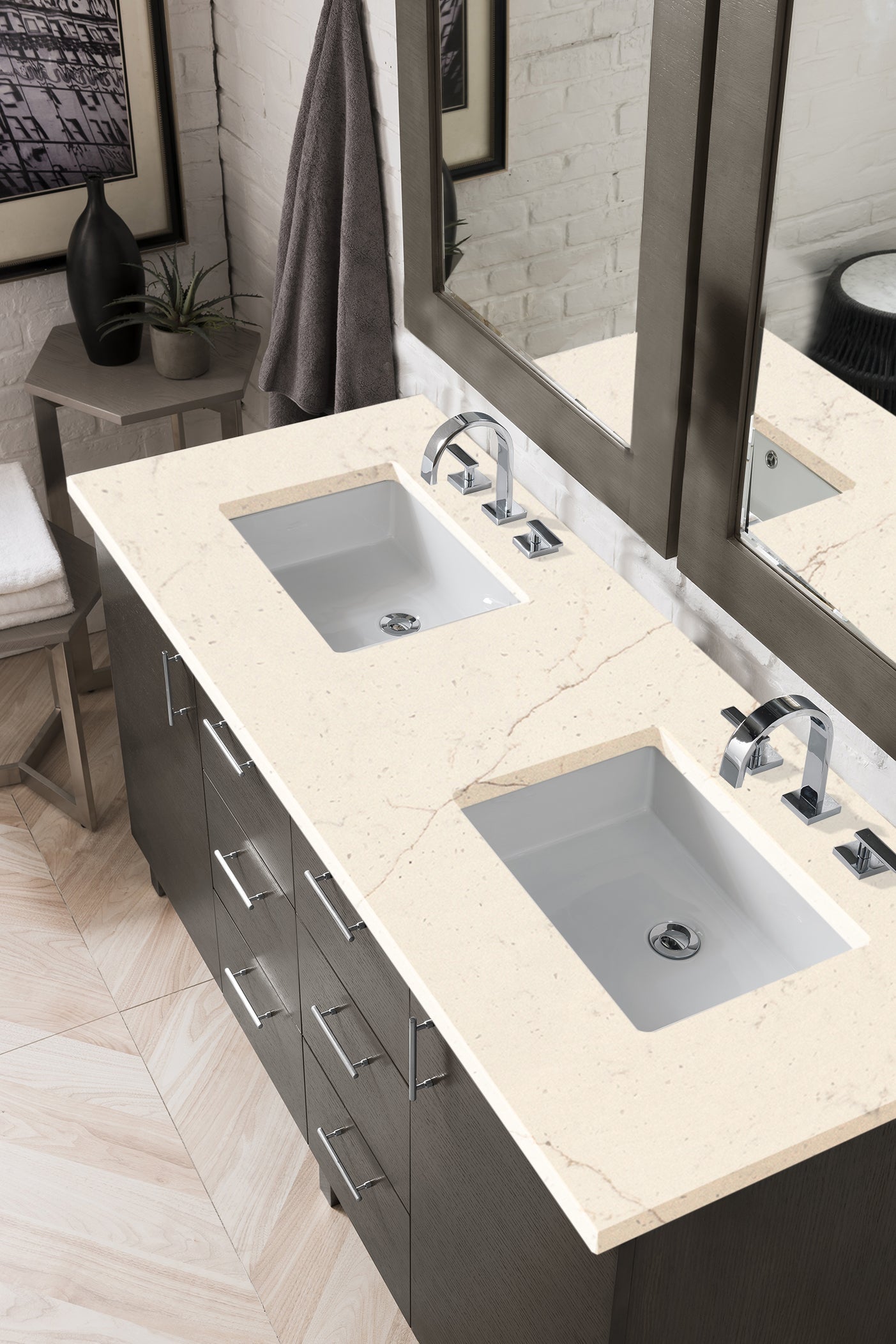 Metropolitan 60" Double Vanity Cabinet