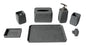 ALFI brand  ABCO1023 7 Piece Solid Concrete Gray Matte Bathroom Accessory Set