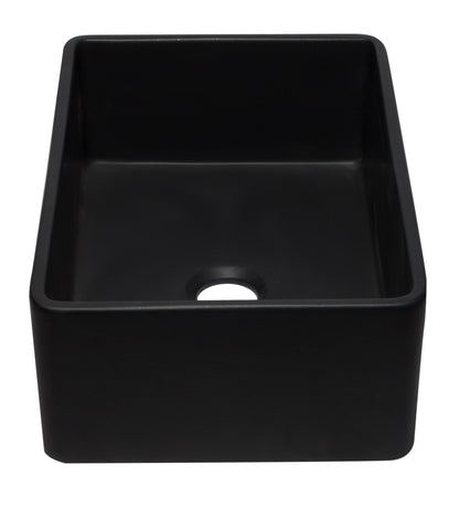ALFI brand AB3020SB 30 inch Biscuit Reversible Single Fireclay Farmhouse Kitchen Sink
