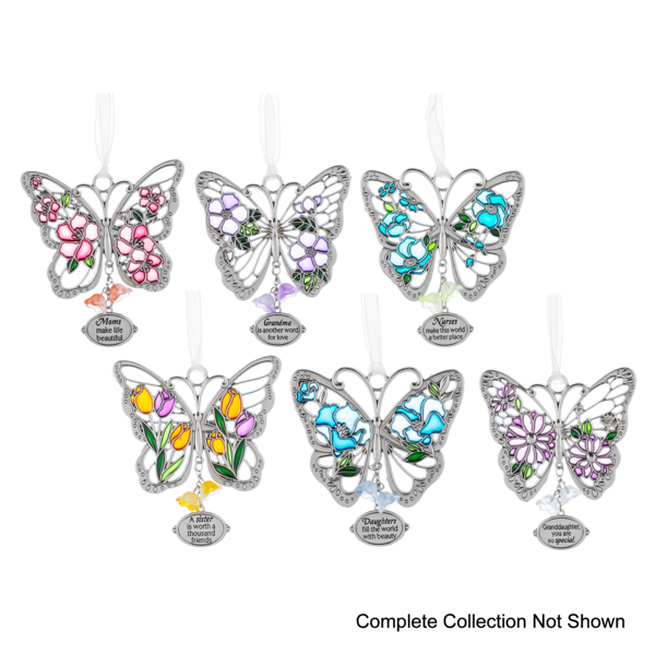 Butterfly Kisses Ornament -