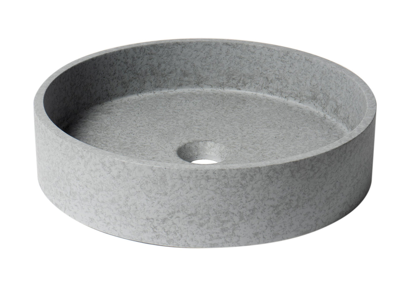 ALFI brand  ABCO17R 17" Round Solid Concrete Gray Matte Above Mount Bathroom Sink