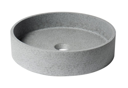 ALFI brand  ABCO17R 17" Round Solid Concrete Gray Matte Above Mount Bathroom Sink