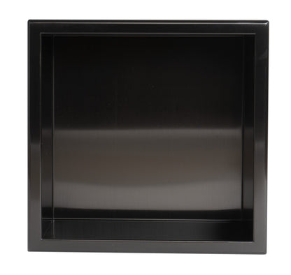 ALFI brand ABNP1212 12" x 12" Stainless Steel Square Single Shelf Shower Niche