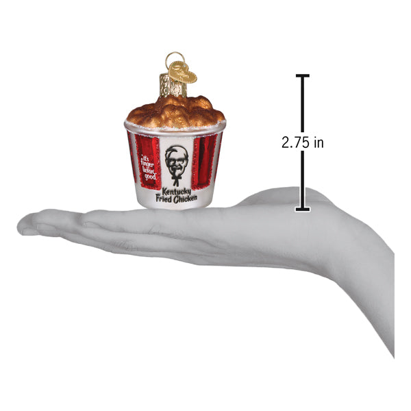 KFC Bucket Of Chicken Glass Ornament