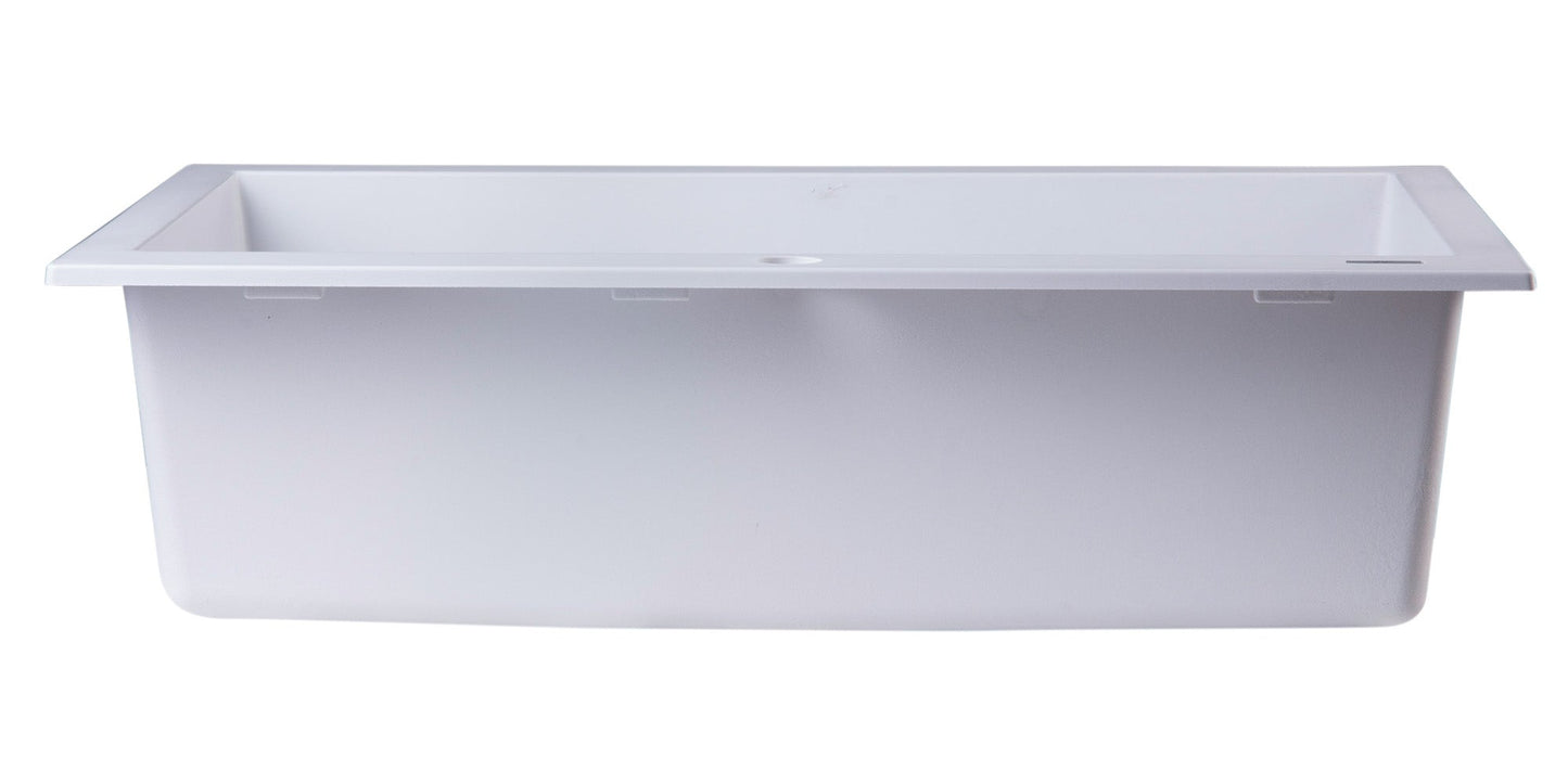 ALFI brand AB3020DI 30" Drop-In Single Bowl Granite Composite Kitchen Sink