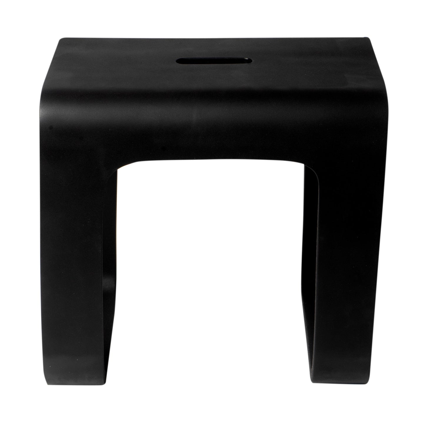ALFI brand  ABST99BM Black Matte Solid Surface Resin Bathroom / Shower Stool