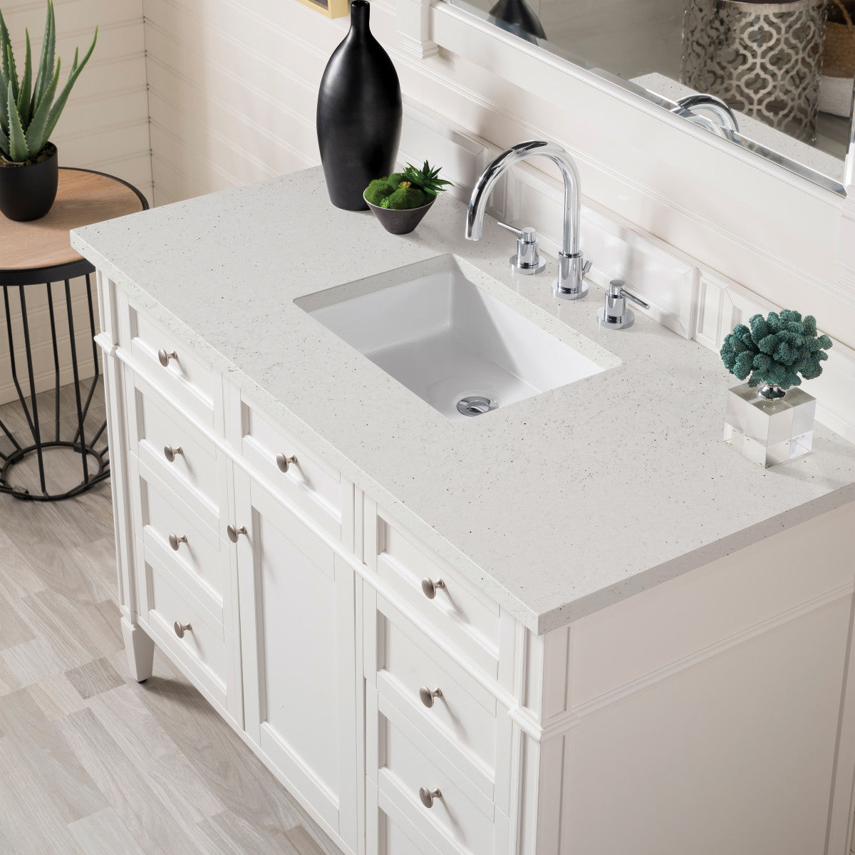 Brittany 48" Single Vanity in Bright White