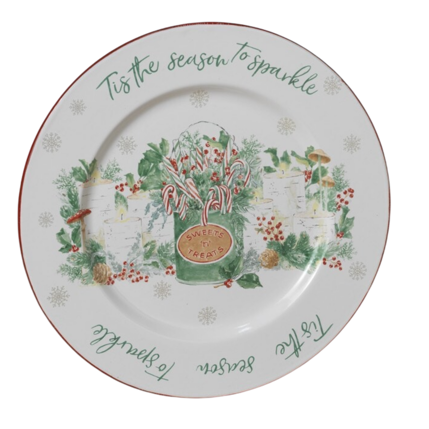 Tis the Season to Sparkle Holiday Plate