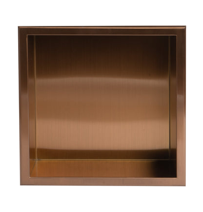 ALFI brand ABNP1212 12" x 12" Stainless Steel Square Single Shelf Shower Niche