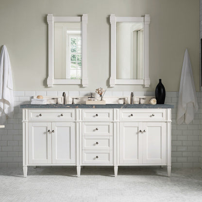 Brittany 72" Double Vanity in Bright White