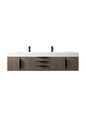 Columbia 72" Double Wall Mount Vanity Cabinet