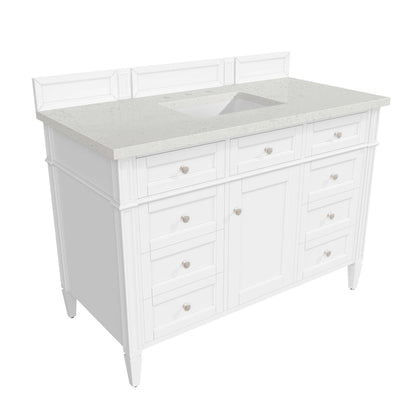 Brittany 48" Single Vanity in Bright White