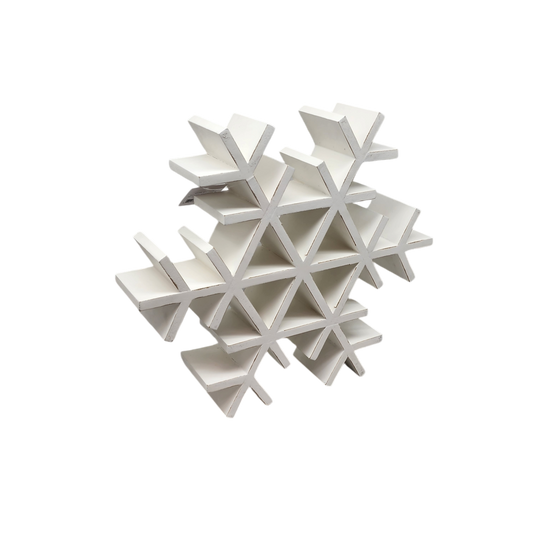 Wood Tabletop Snowflake -