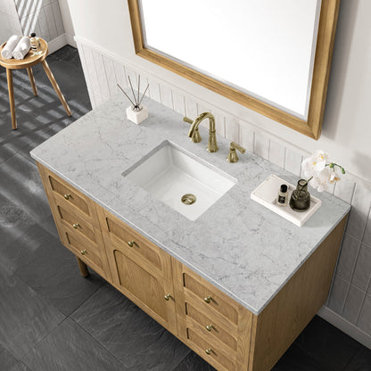 Laurent 48" Single Vanity Cabinet, Light Natural Oak