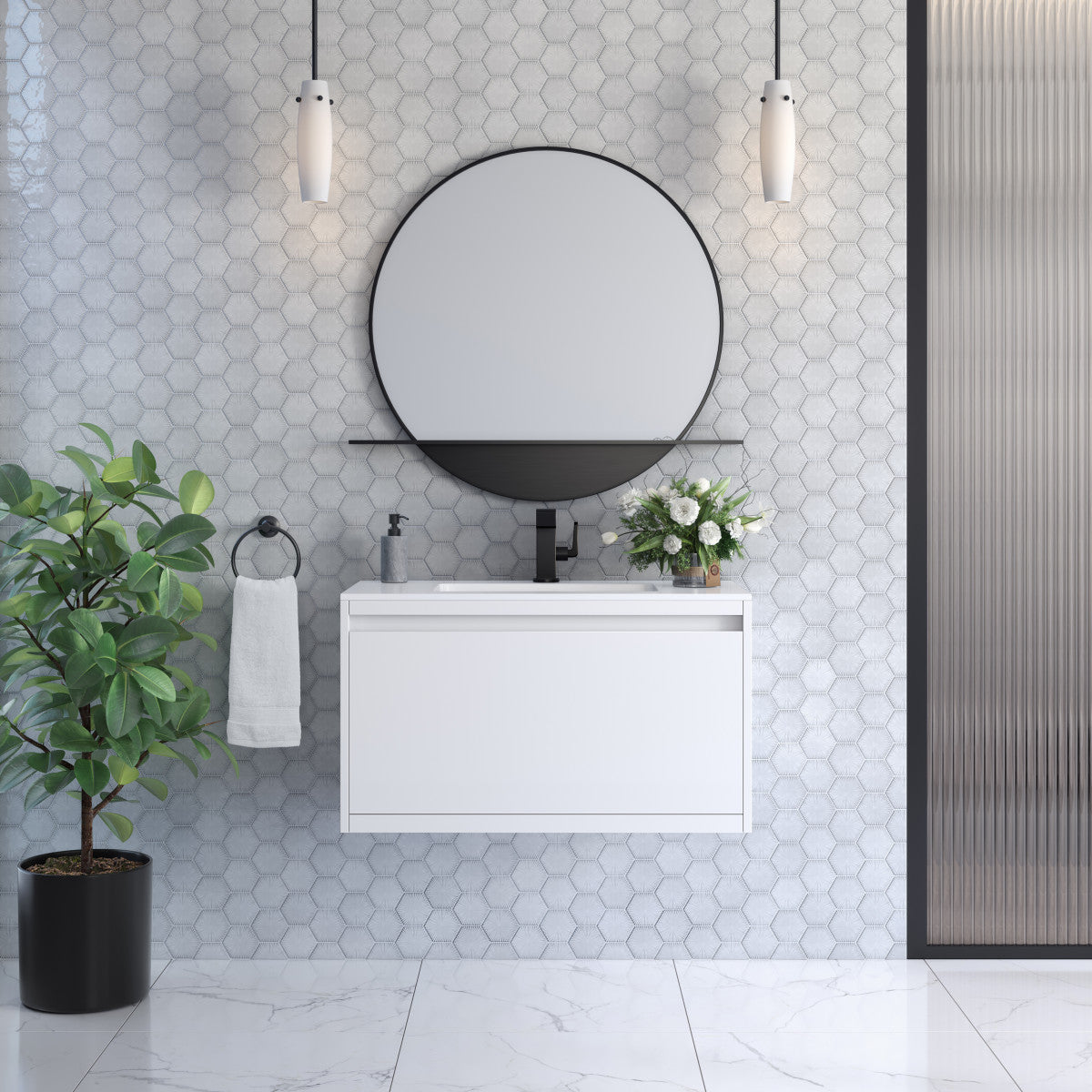 Mantova 35.4" Single Vanity Cabinet