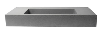 ALFI brand  ABCO40R 40" Solid Concrete Rectangular Countertop Sink