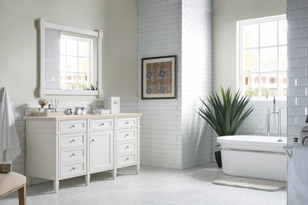 Brittany 60" Single Vanity in Bright White