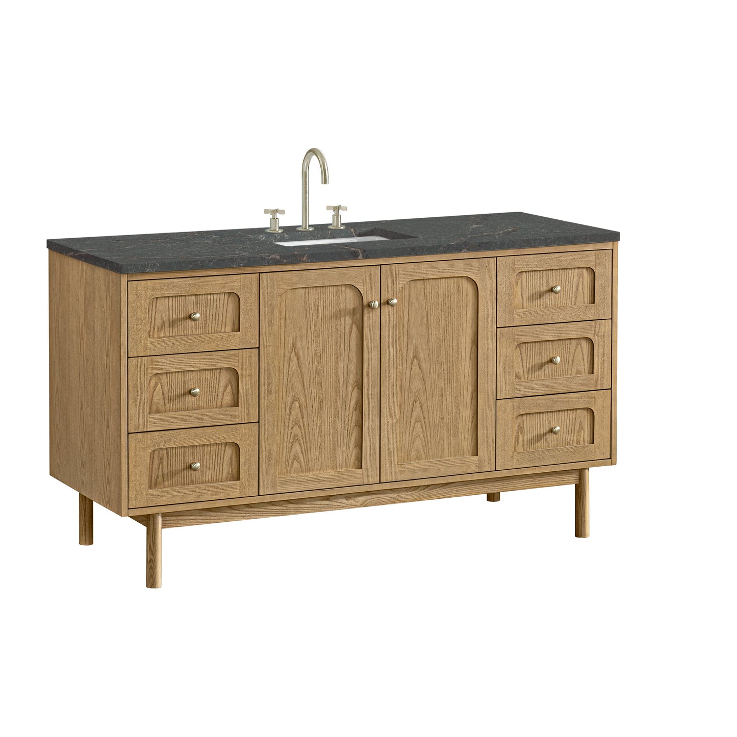 Laurent 60" Single Vanity, Light Natural Oak