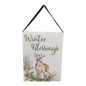 Fiber Optic Lighted Canvas Art - Winter Blessing Deer