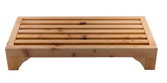 ALFI brand  AB4409 4" Modern Wooden Stepping Stool  Multi-Purpose Accessory