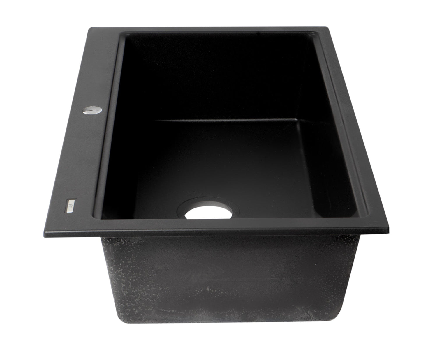 ALFI brand AB3418SBDI 33" Granite Composite Workstation Step Rim Single Bowl Drop In Sink with Accessories