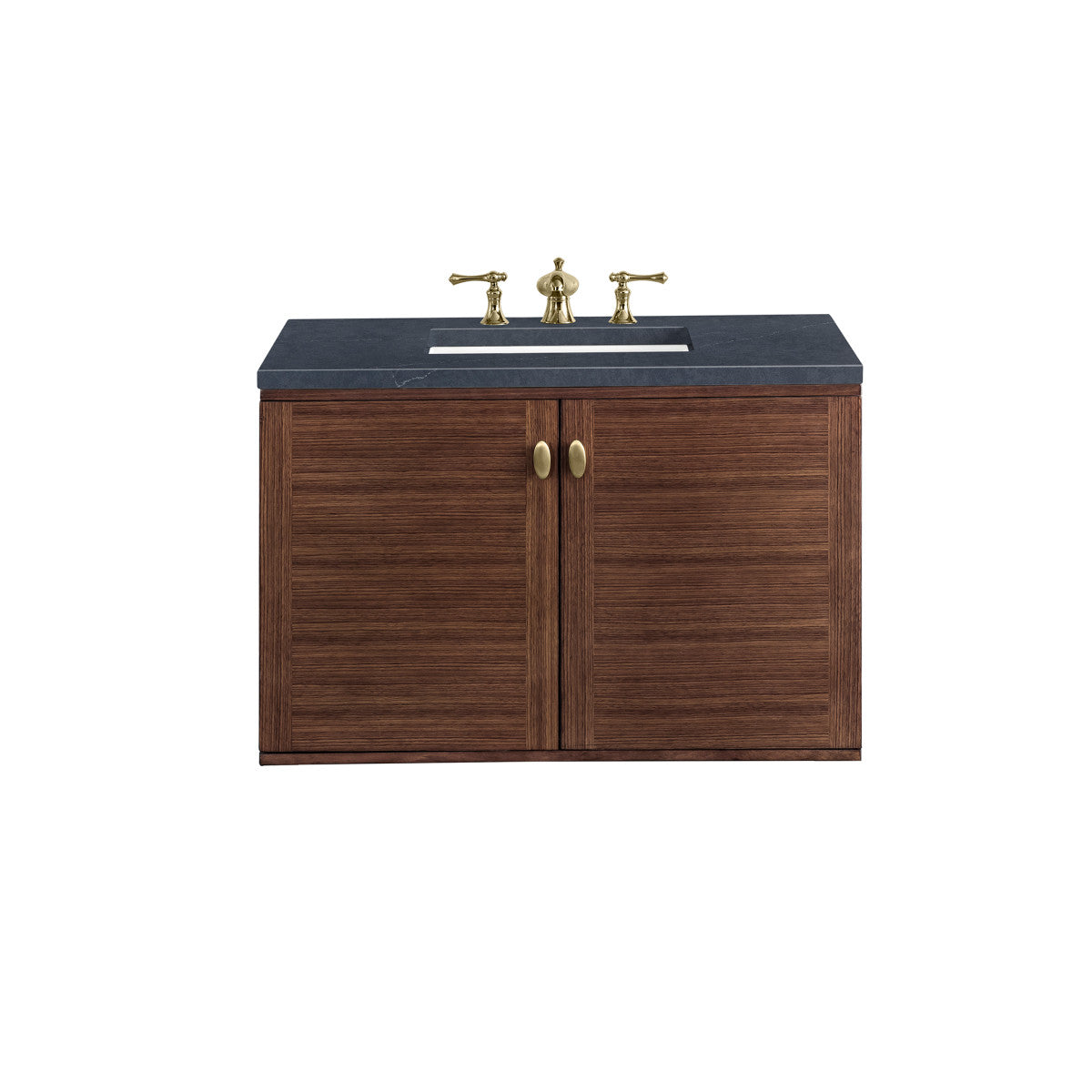 Amberly 36" Single Vanity Cabinet, Mid-Century Walnut