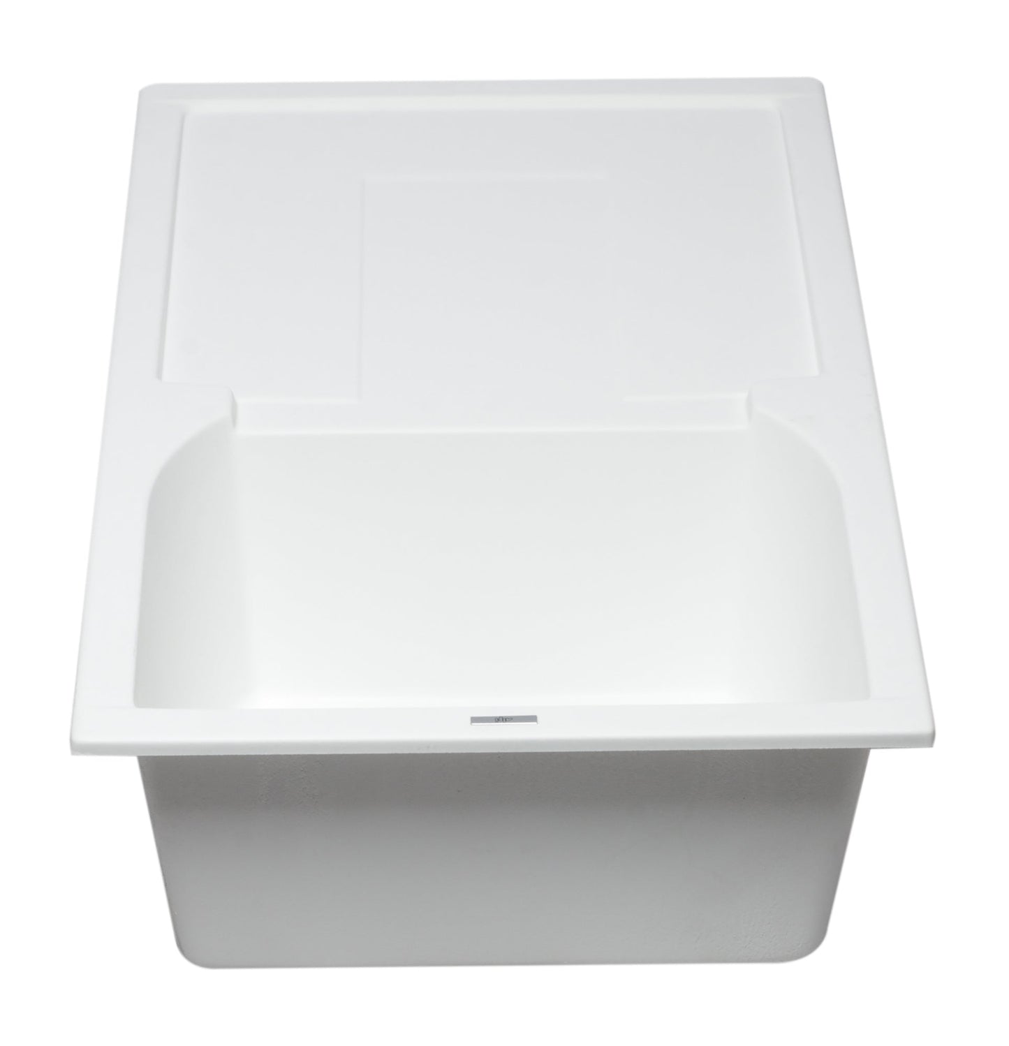 ALFI brand AB1620DI 34" Single Bowl Granite Composite Kitchen Sink with Drainboard