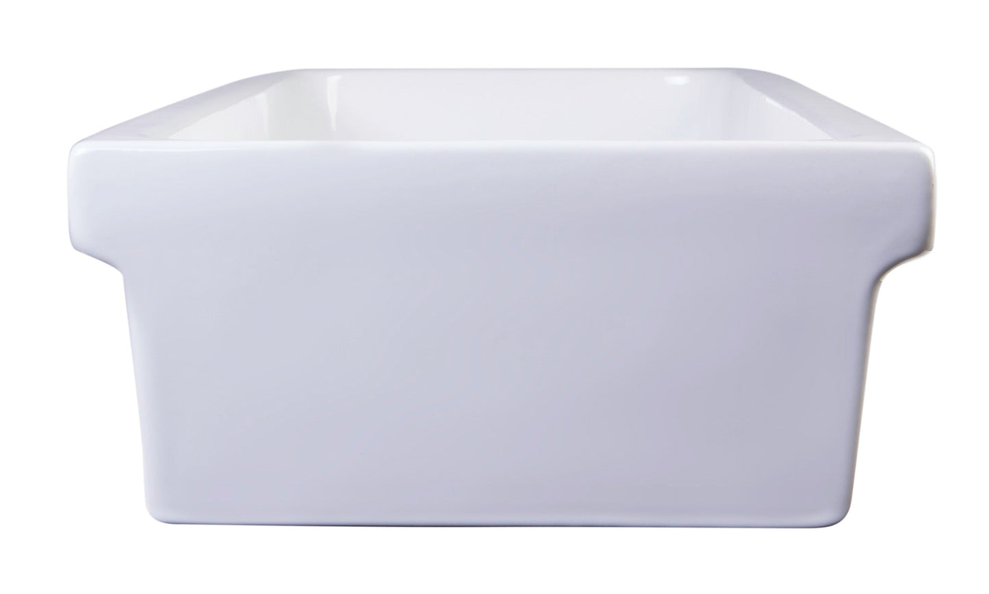 ALFI brand  AB48TR  48" White Above Mount Fireclay Bath Trough Sink