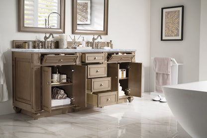Bristol 72" Double Vanity Cabinet, Bright White