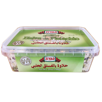Ziyad Pistachio Halva - 1.54 Lb Delicious Sesame Dessert with Crispy Texture