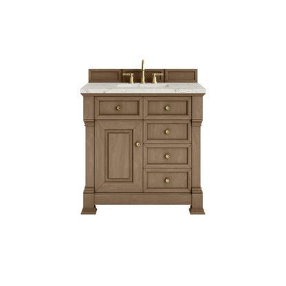James Martin 547-V36 Brookfield 36” Single Vanity – Black Onyx / Honey Oak / Pearl Charcoal